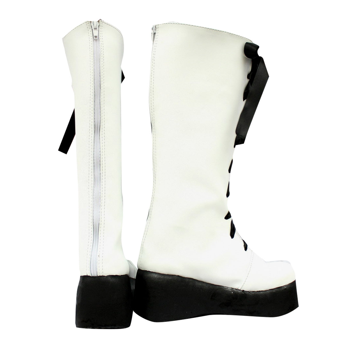 Katekyo Hitman Reborn! Belphegor White Shoes Cosplay Boots