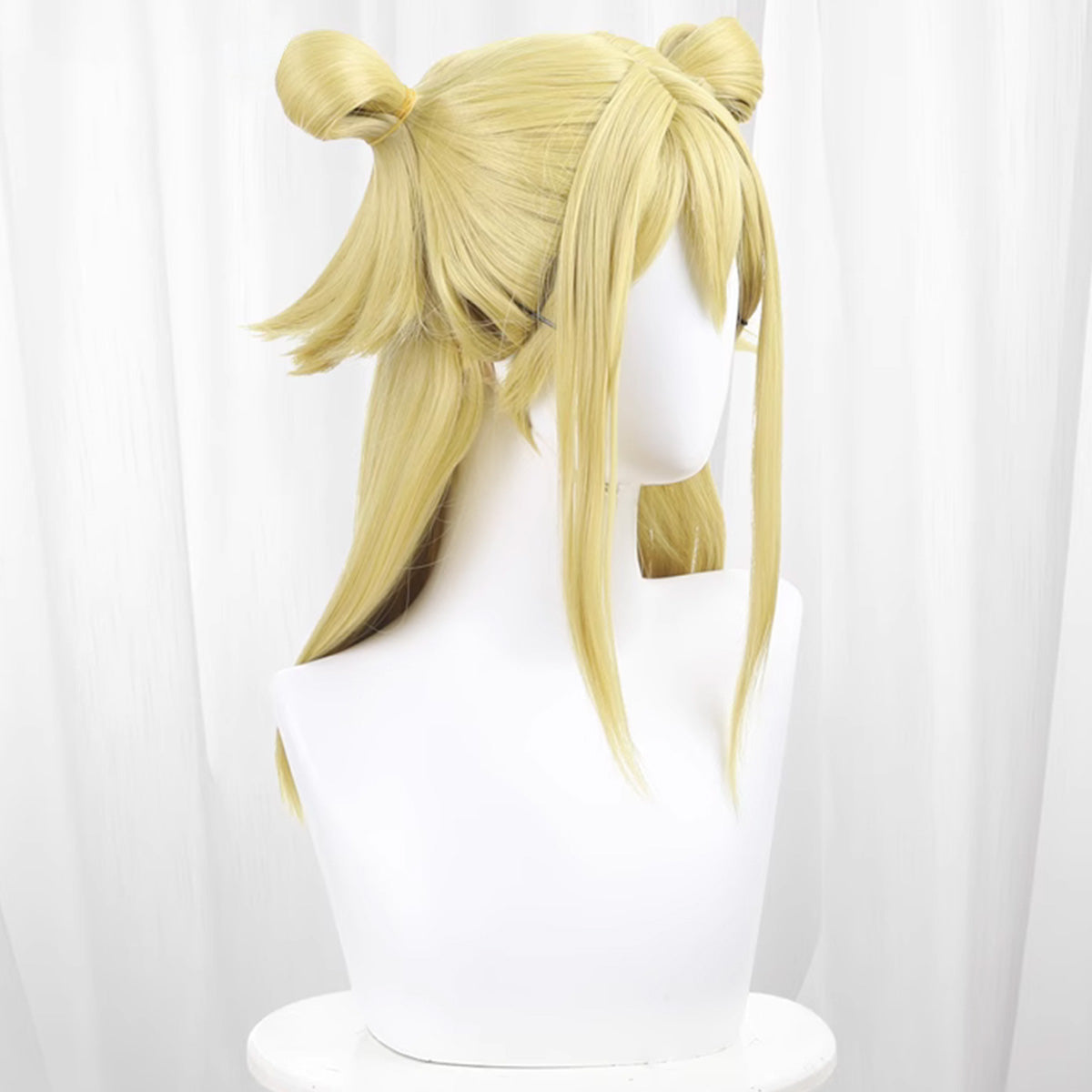 Fairy Tail Lucy Heartfilia Cheongsam Oriental Style Golden Cosplay Wig