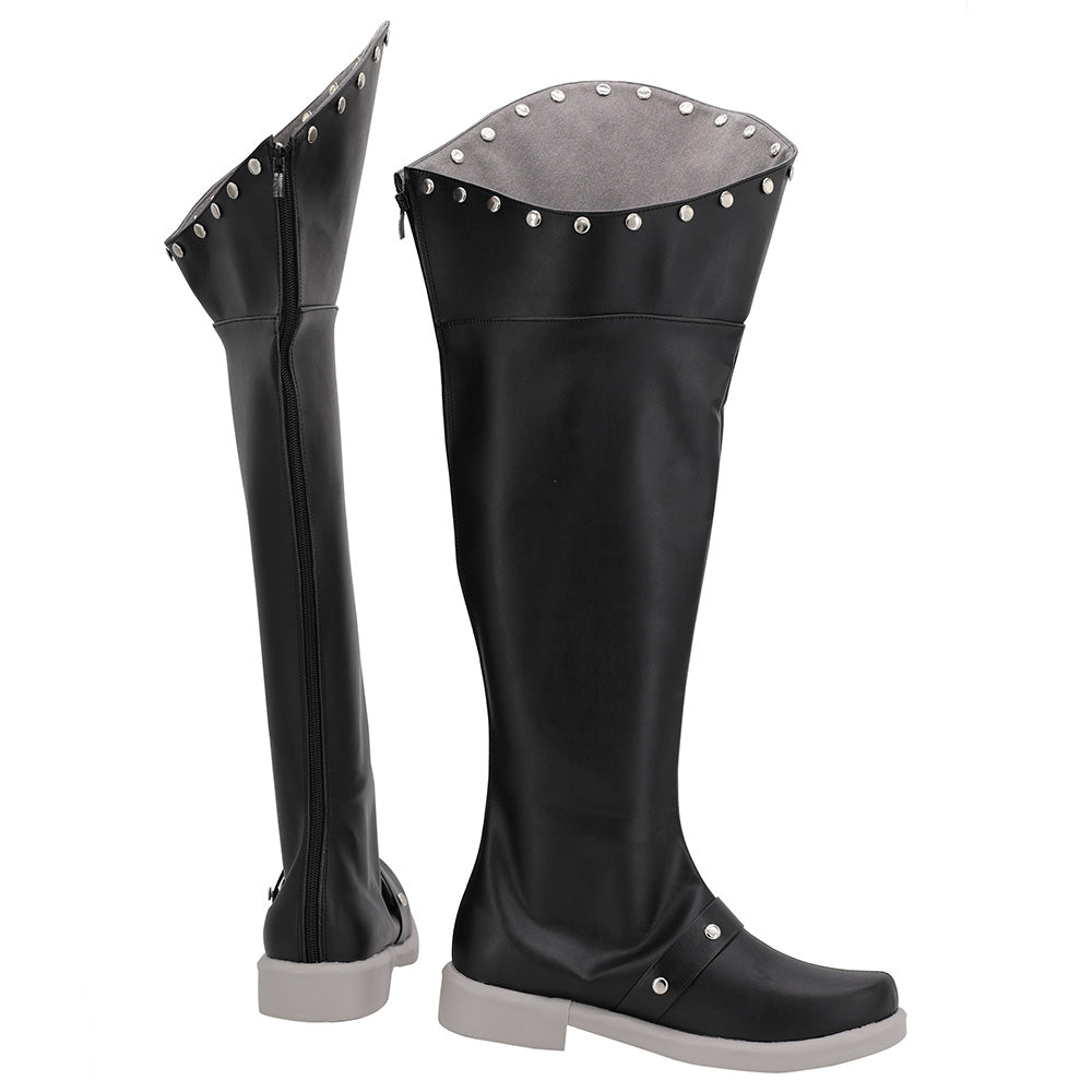 Akatsuki Deidara de Naruto Halloween zapatos blancos botas de Cosplay