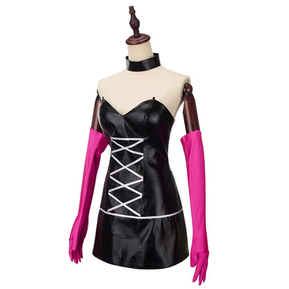 Hazbin Hotel Angel Dust Tight Dress Cosplay Costume