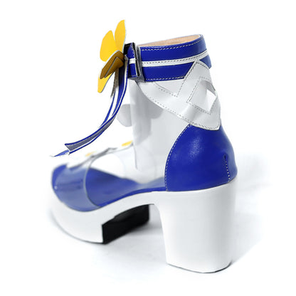 Genshin Impact Barbara Summertime Sparkle Silver Cosplay Shoes