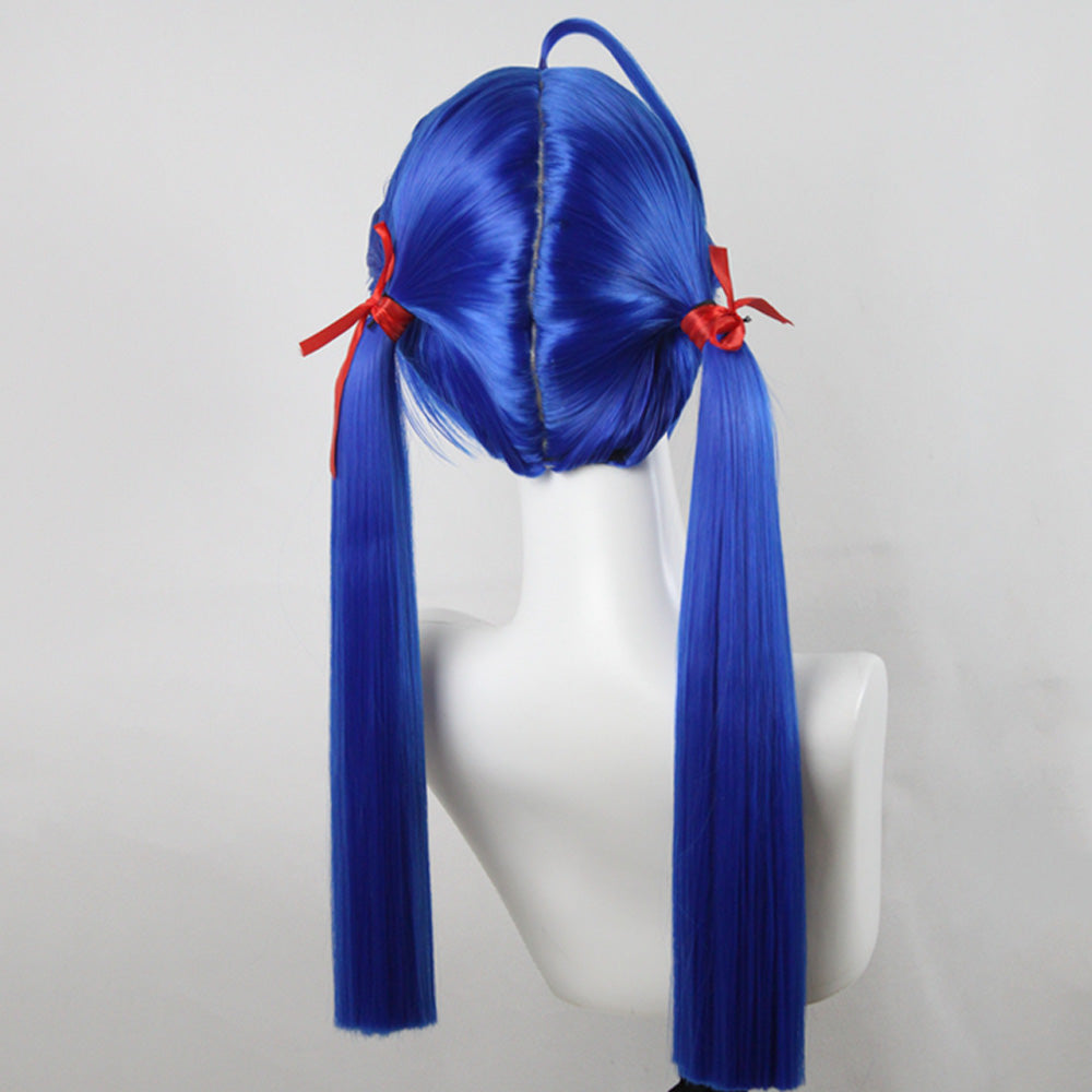 Garou Mark of the Wolves King of Fighters Hotaru Futaba Blue Cosplay Wig