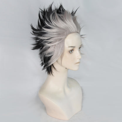 Kaiju No. 8 Gen Narumi Gray Black Cosplay Wig A Edition