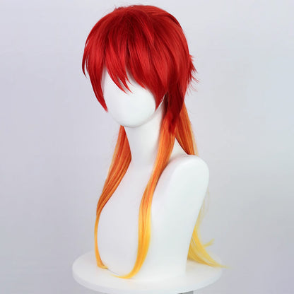 Wind Breaker Chika Takiishi Red Yellow Cosplay Wig