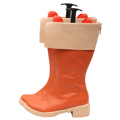 Kono Subarashii Sekai ni Shukufuku o Megumin Orange Shoes Cosplay Boots