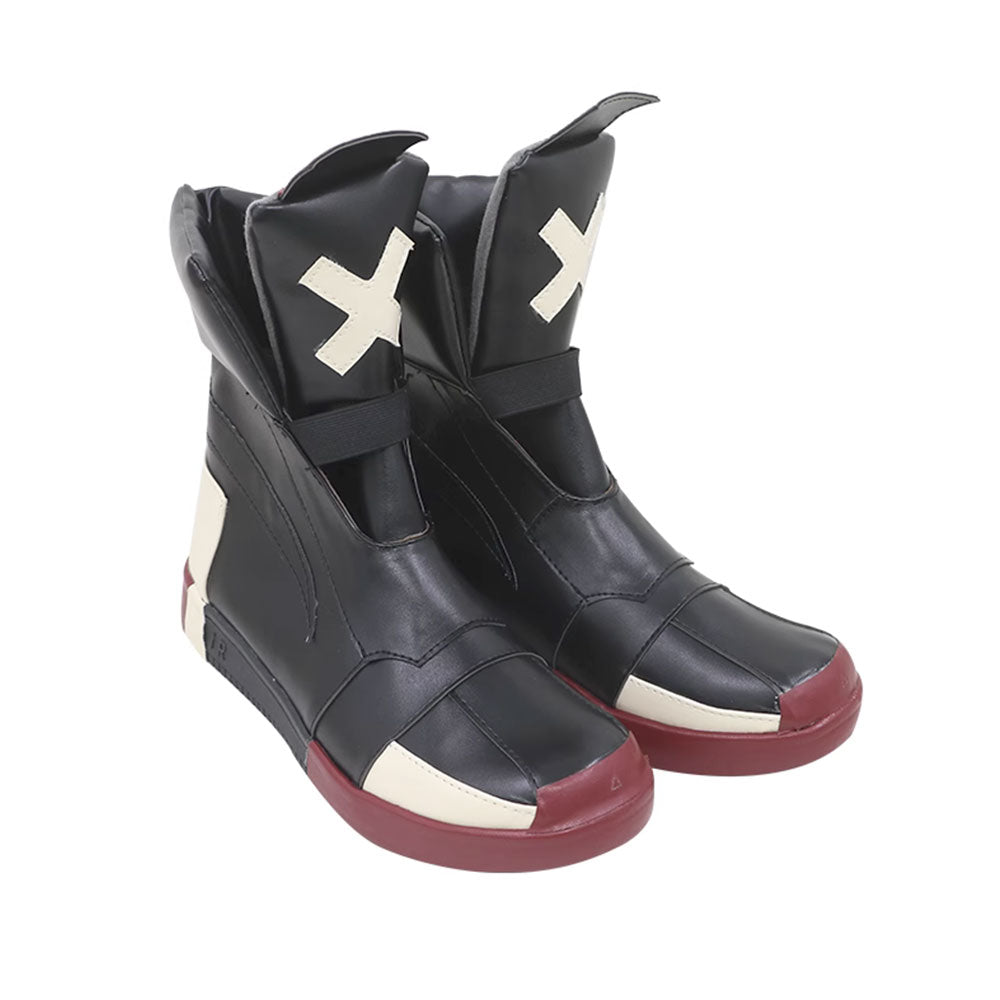 Akatsuki Deidara de Naruto Halloween zapatos blancos botas de Cosplay