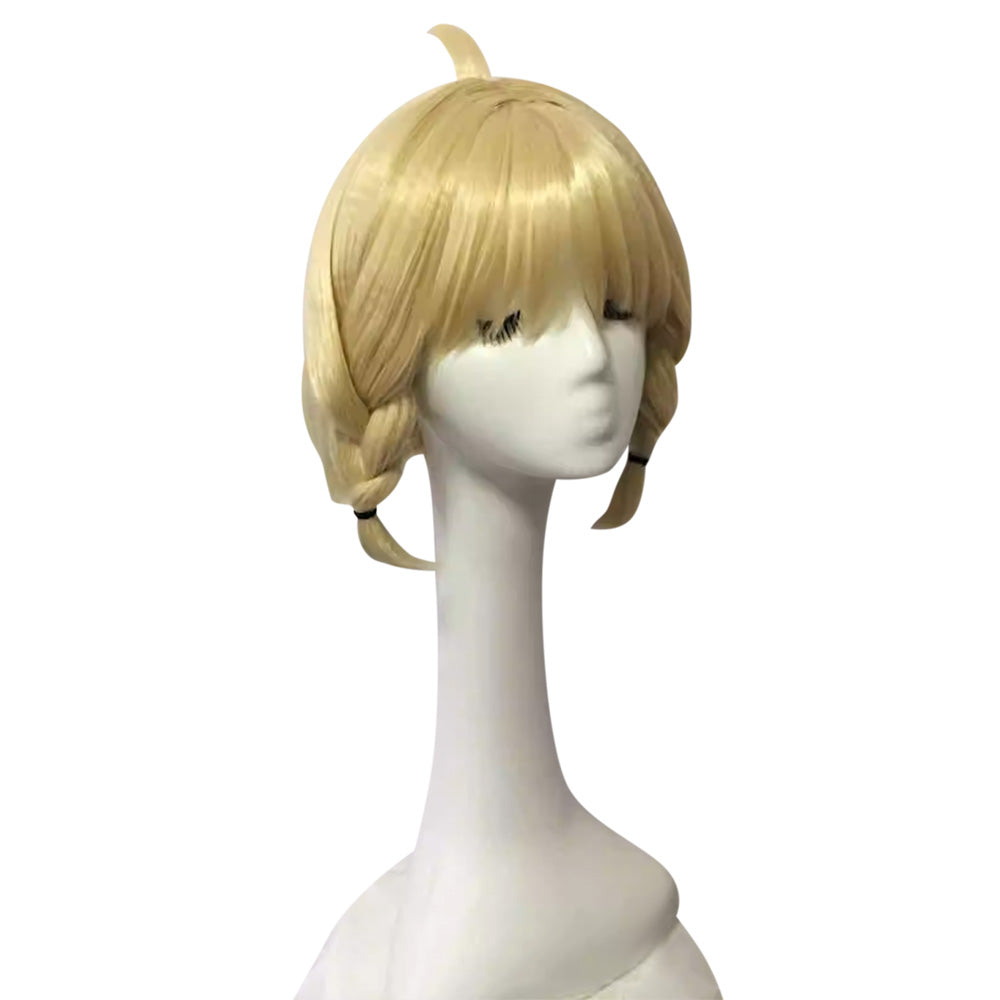 Final Fantasy XIV FF14 White Mage Golden Cosplay Wig