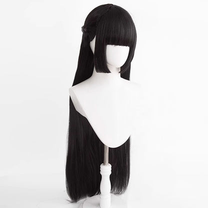 Zenless Zone Zero Hoshimi Miyabi Black Cosplay Wig