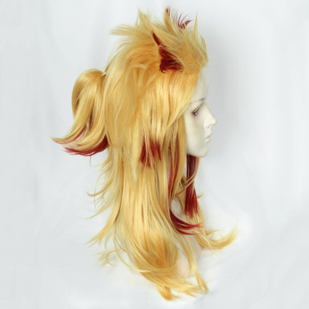 [in stock]Demon Slayer: Kimetsu No Yaiba Rengoku Kyoujurou Golden Red Cosplay Wig