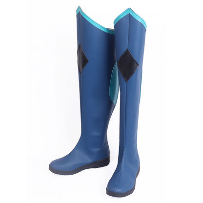 The Dragon Prince Rayla Blue Green Shoes Cosplay Boots