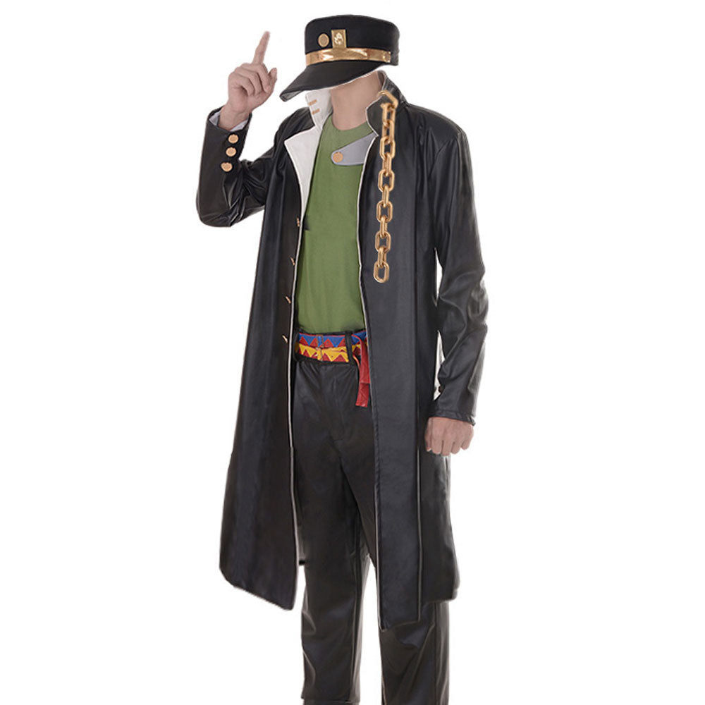 JoJo's Bizarre Adventure Kujo Jotaro Green Vest Cosplay Costume