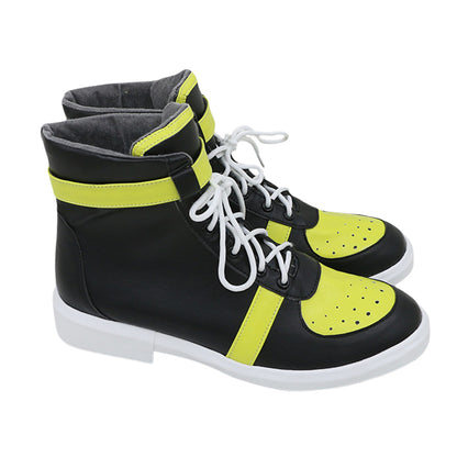 Xenoblade Chronicles 3 Eunie Black Yellow Cosplay Shoes