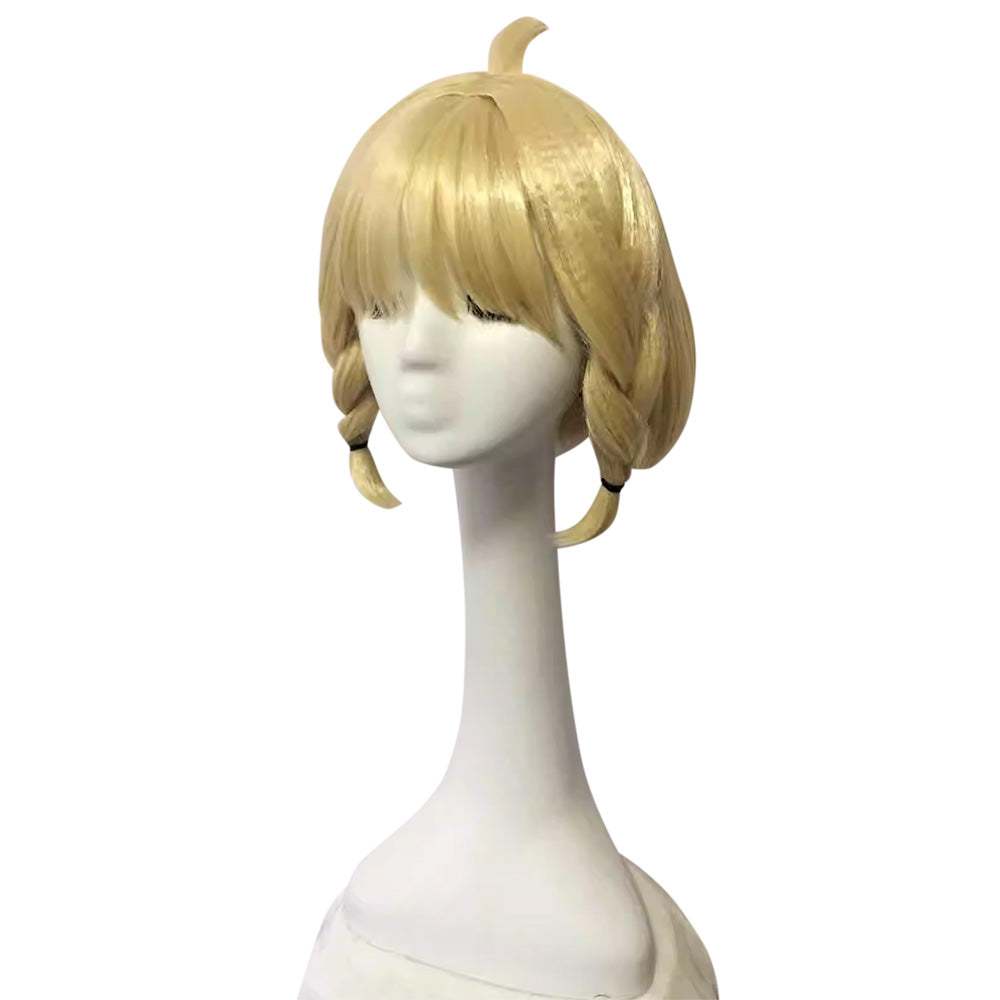 Final Fantasy XIV FF14 White Mage Golden Cosplay Wig
