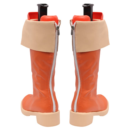 Kono Subarashii Sekai ni Shukufuku o Megumin Orange Shoes Cosplay Boots