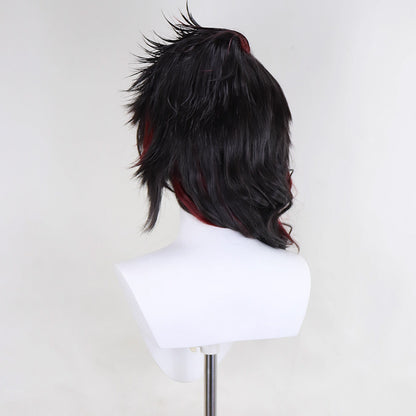 [in stock]Baldur's Gate III BG3 Karlach Black Red Cosplay Wig