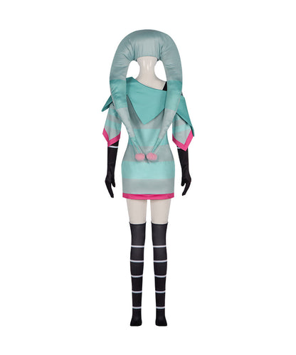 Hazbin Hotel Fizzarolli Green Halloween Party Cosplay Costume