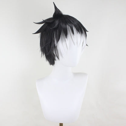 Kaiju No.8 Gen Narumi Black Cosplay Wig