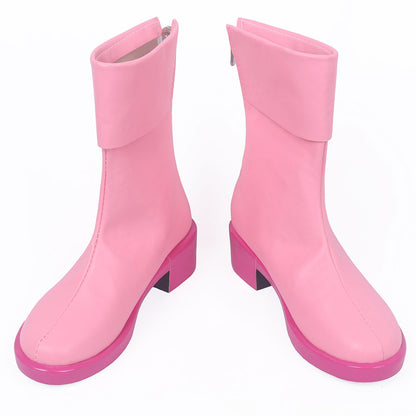 One Piece Tashigi Pink Shoes Cosplay Boots