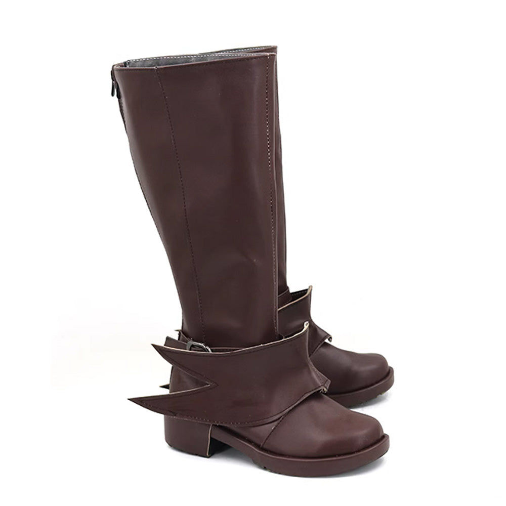 Arknights Texas Inverno Nero Cosplay Scarpe