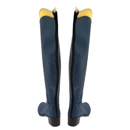 Kono Subarashii Sekai ni Shukufuku o Aqua Dark Blue Shoes Cosplay Boots