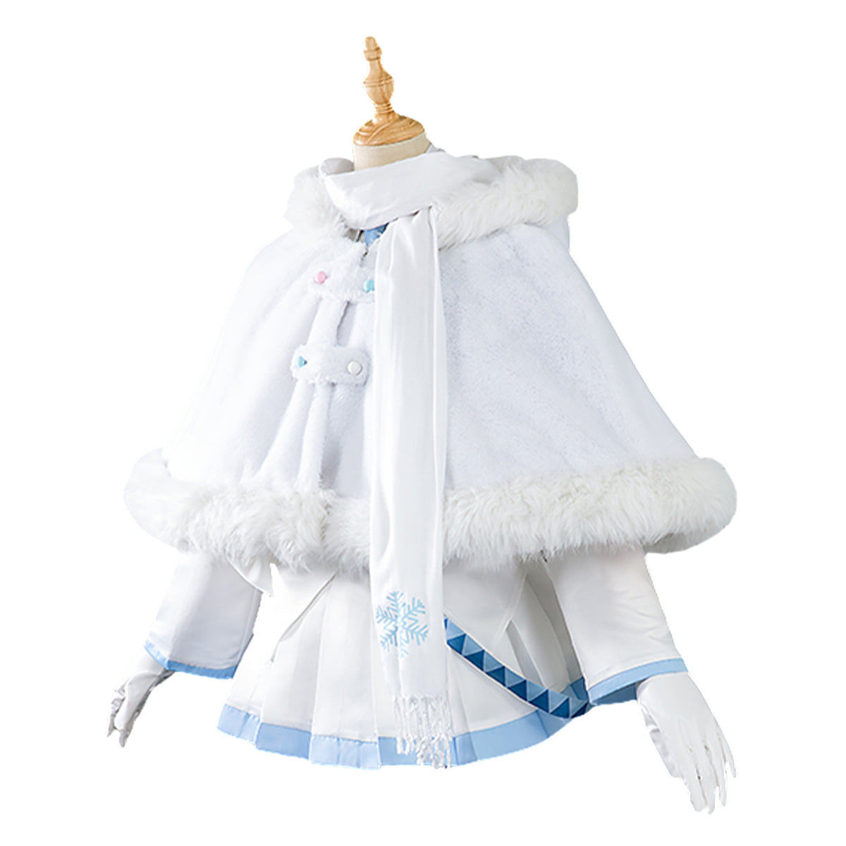 2024 Snow Miku Anime Miku Christmas Winter Snow Dress Cosplay Costume