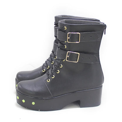 Arknights Texas Inverno Nero Cosplay Scarpe