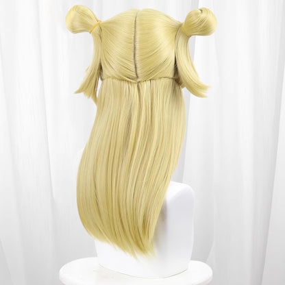 Fairy Tail Lucy Heartfilia Cheongsam Oriental Style Golden Cosplay Wig