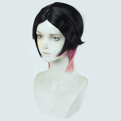 Valorant Clove Black Purple Cosplay Wig