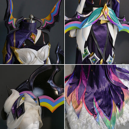 League of Legends LOL Star Guardian Morgana Star Nemesis Premium Edtion (Include Wings, Shoes, Wig) Cosplay Costume