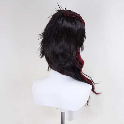 [in stock]Baldur's Gate III BG3 Karlach Black Red Cosplay Wig