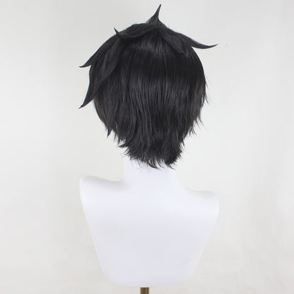 Kaiju No.8 Gen Narumi Black Cosplay Wig