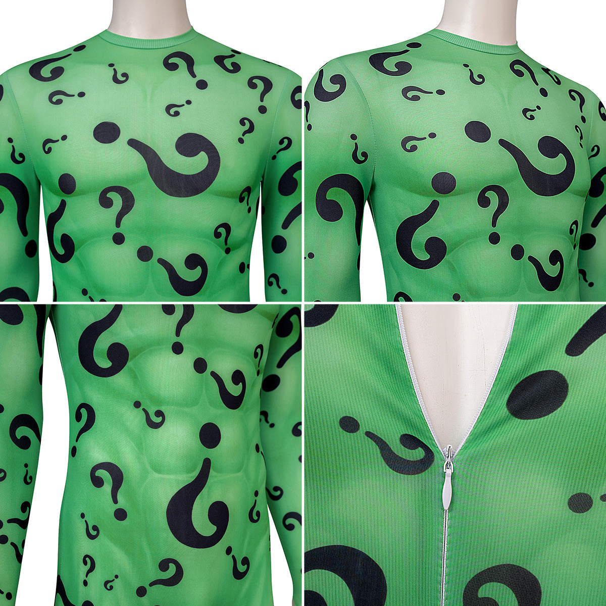 Batman Forever - Riddler Jumpsuit Cosplay Costume