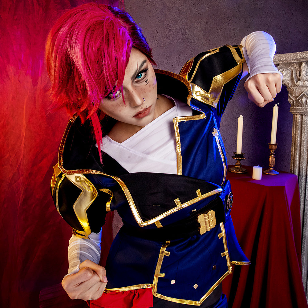 [In stock]Arcane Season 2 League of Legends LOL Vi Cosplay Costume