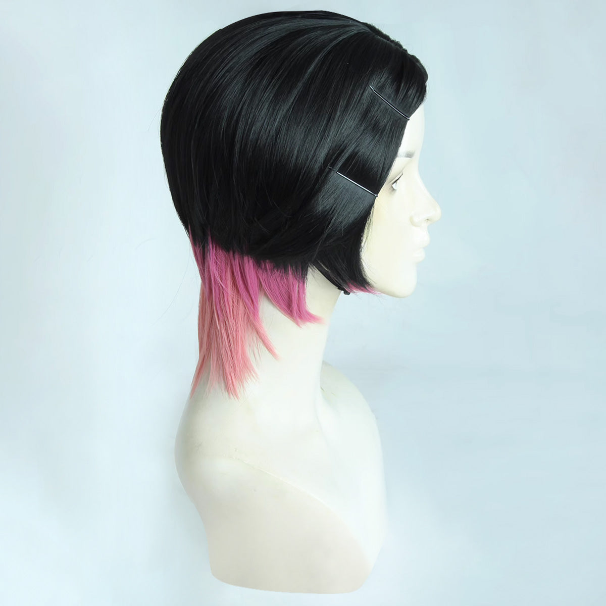 Valorant Clove Black Purple Cosplay Wig