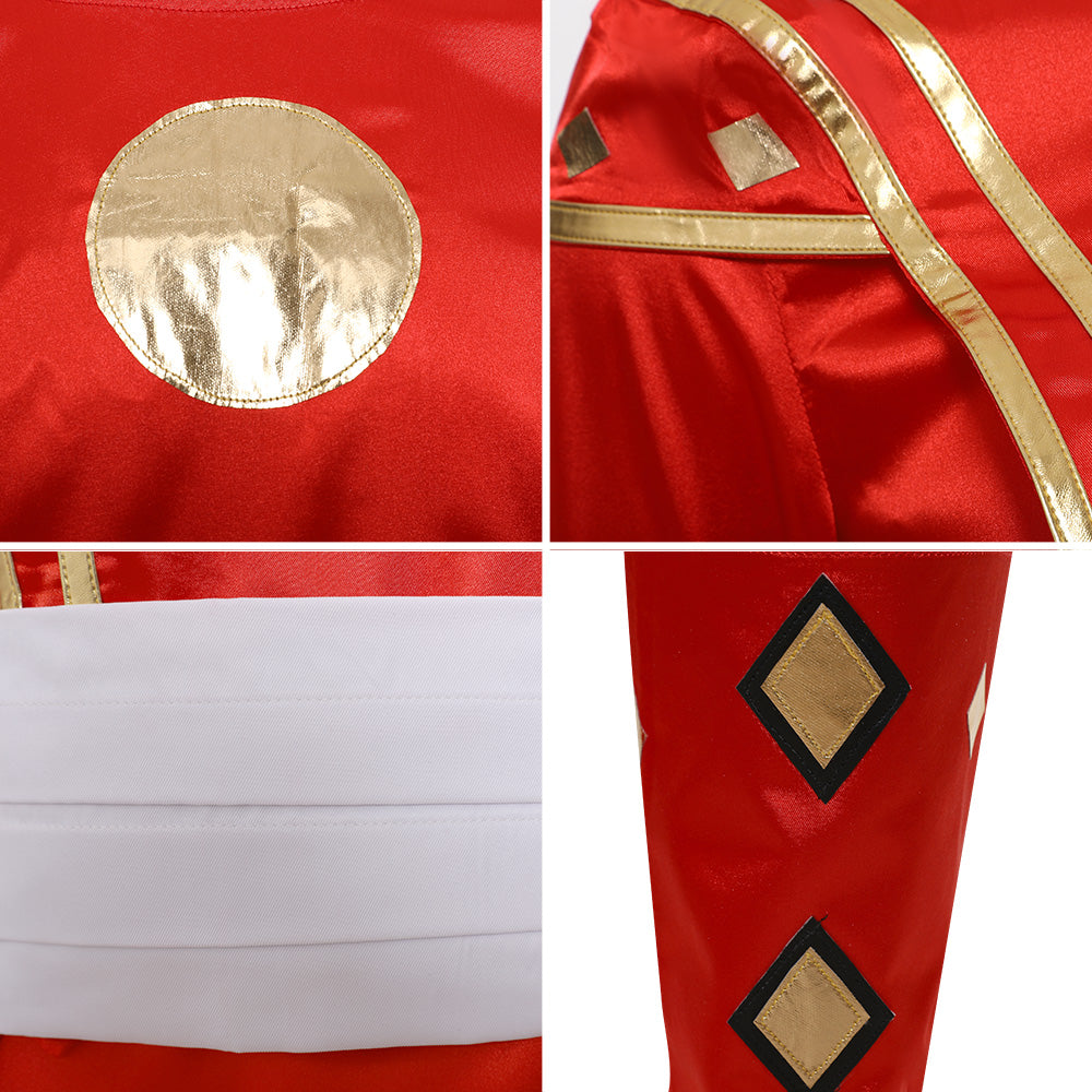 Power Rangers Red Ninjetti Ranger Red Ninja Ranger Cosplay Costume