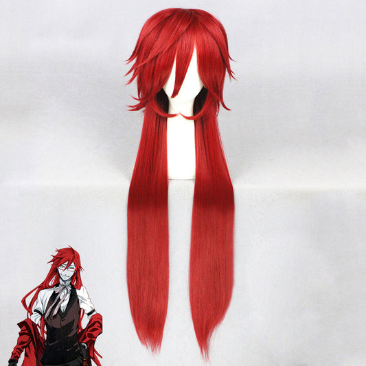 Black Butler Grell Sutcliff Red Cosplay Wig