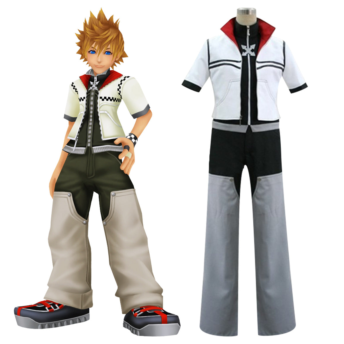 Kingdom Hearts II Roxas Cosplay Costume