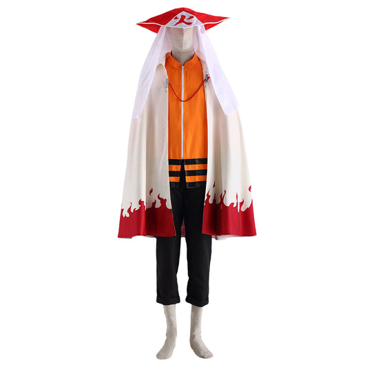 Naruto Uzumaki Seventh Hokage Cape Cosplay Costume