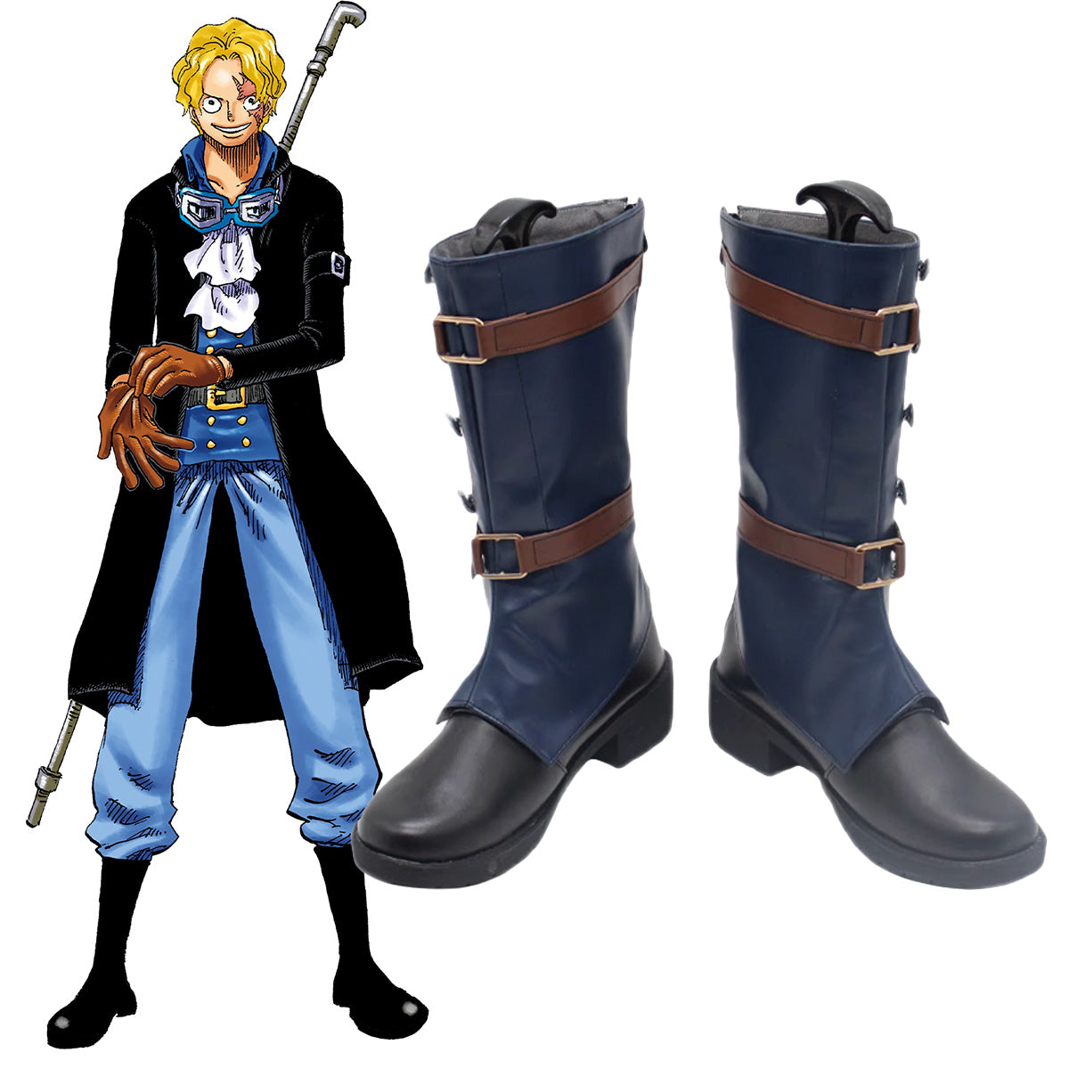 One Piece Sabo Shoes Cosplay Boots