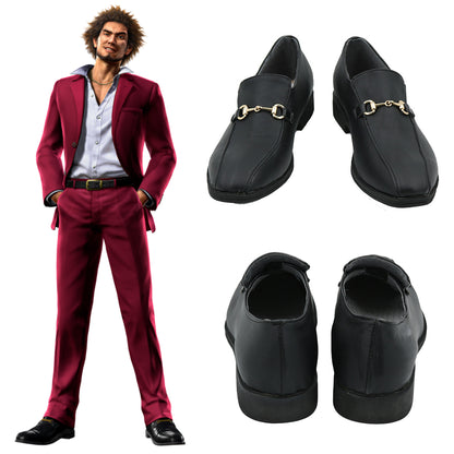 Yakuza 7 Ichiban Kasuga Black Cosplay Shoes