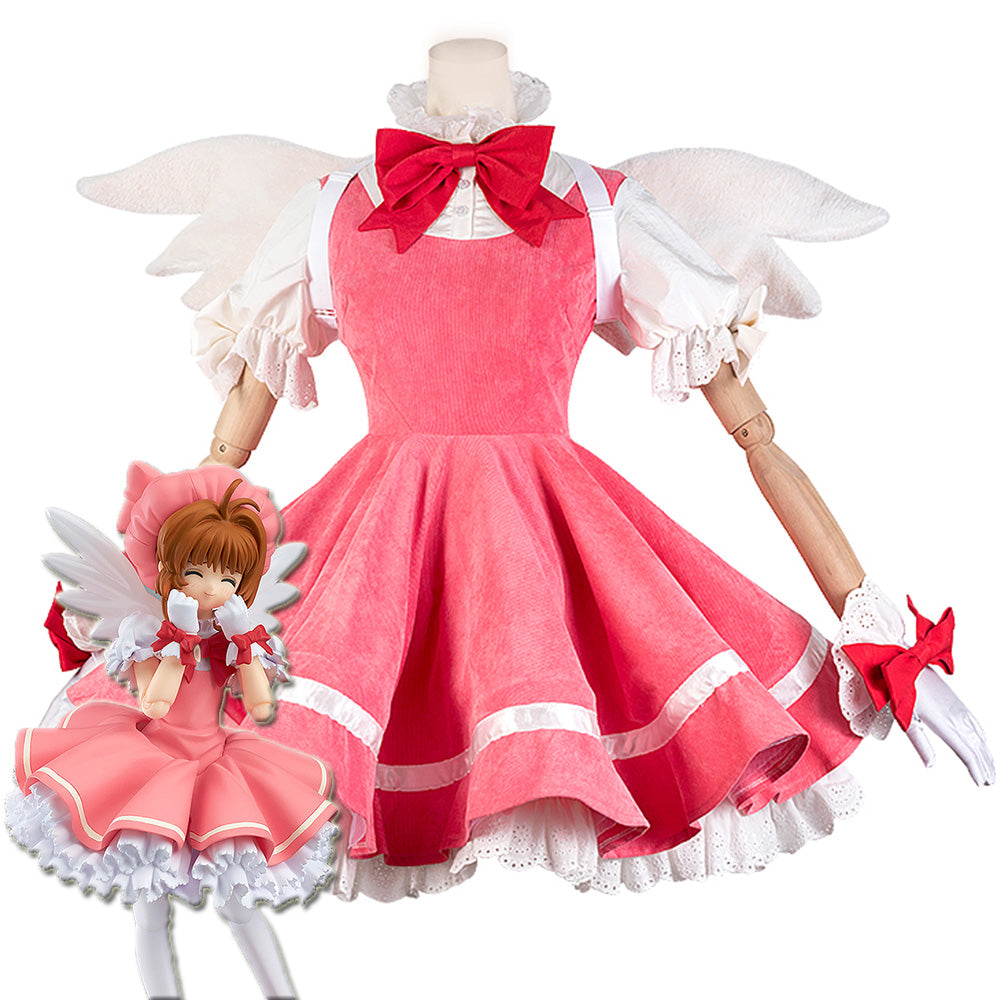 Cardcaptor Sakura: Clear Card Sakura Kinomoto Pink Dress Cosplay Costume