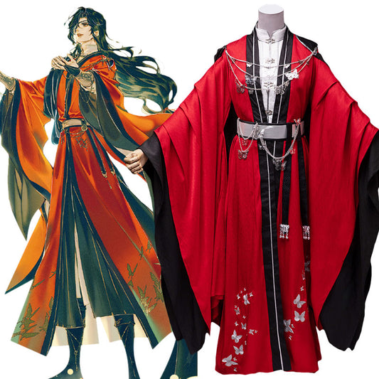 Costume cosplay di Tian Guan Ci Fu Heaven Official's Blessing Comic Hua Cheng Crimson Rain Sought Flower