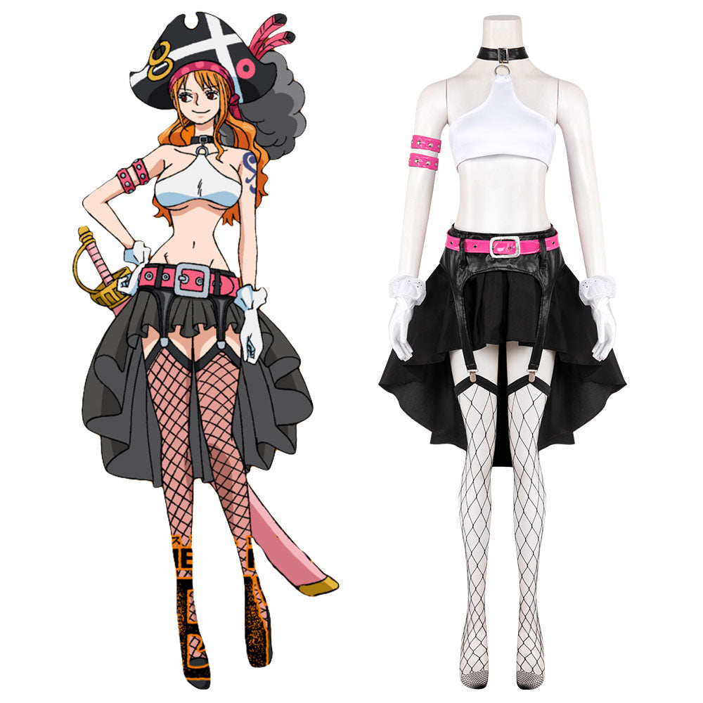 One Piece Cosplay - Anime Nami Cosplay Costumes Set Dress