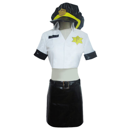 Mutandine e calze con reggicalze Panty Costume cosplay della polizia