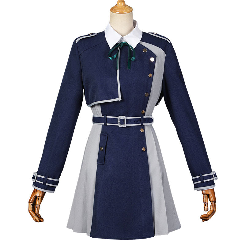 Lycoris Recoil Takina Inoue Blaue Uniform Cosplay Kostüm