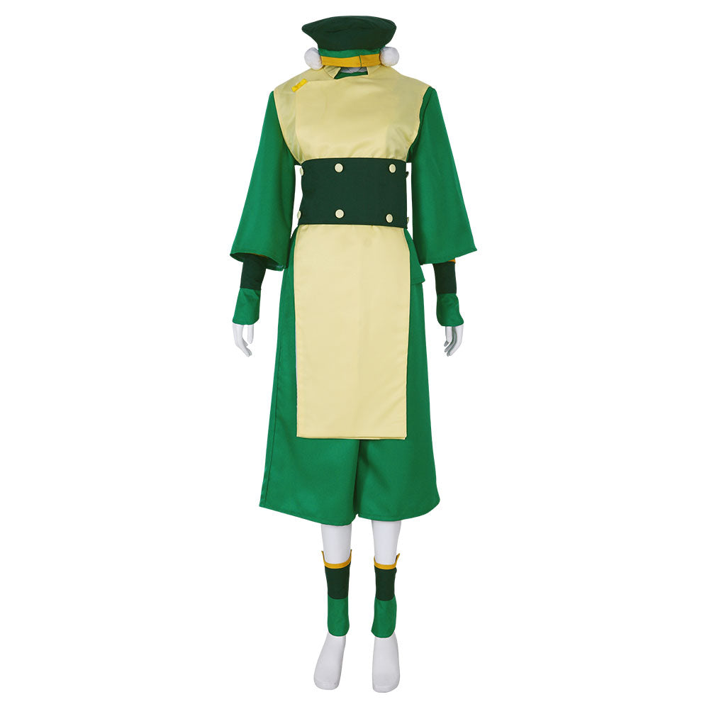 Avatar: The Last Airbender Toph Beifong Green Cosplay Costume – Gcosplay