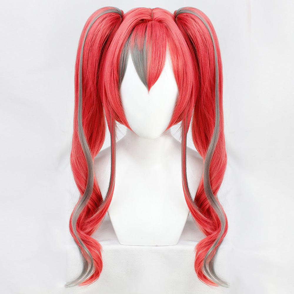 Azur Lane Bremerton Pink Gray Cosplay Wig