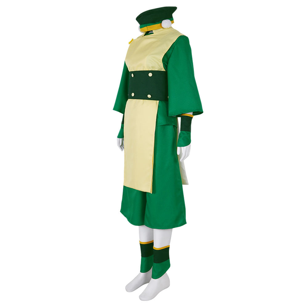 Avatar: The Last Airbender Toph Beifong Green Cosplay Costume – Gcosplay