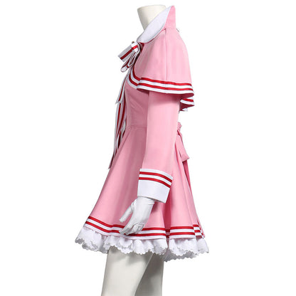 Cardcaptor Sakura: carte claire Sakura Kinomoto robe rose Costume Cosplay