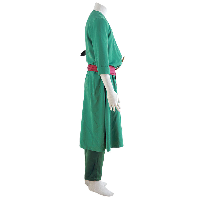 One Piece Roronoa Zoro Costume cosplay verde